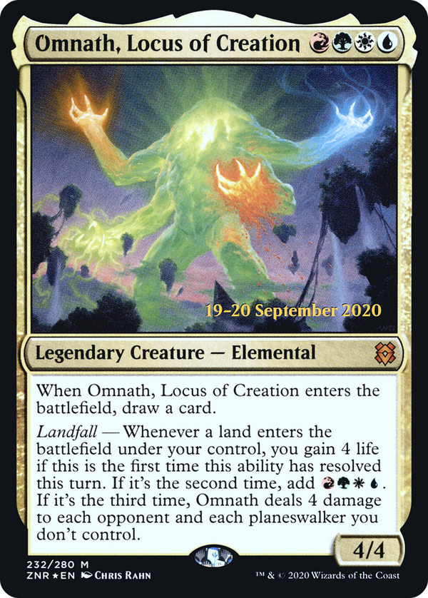 Omnath, Locus of Creation (PRE-232) - Zendikar Rising Promos Foil
