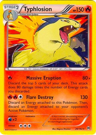 Typhlosion - 20/162 (Cosmos Holo)/162  - Holofoil Blister Exclusives - Promo
