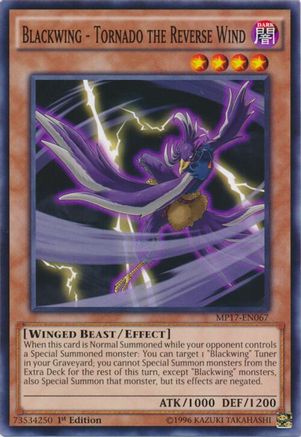 Blackwing - Tornado the Reverse Wind (MP17-EN067) - 2017 Mega-Tins Mega Pack 1st Edition