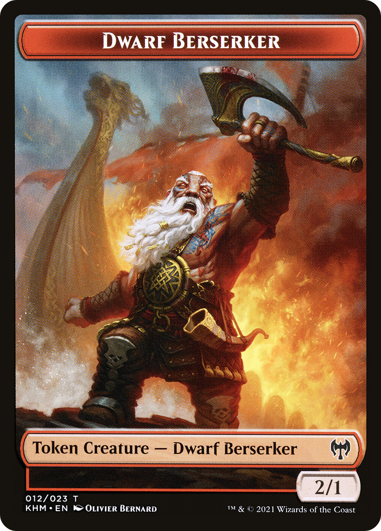 Dwarf Berserker (TKHM-012) - Kaldheim Tokens Foil