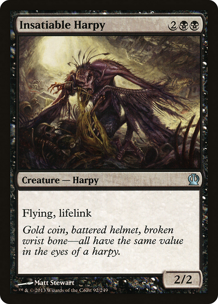 Insatiable Harpy (THS-092) - Theros