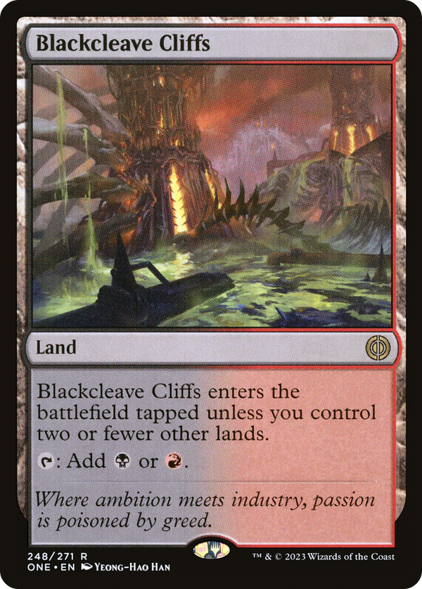 Blackcleave Cliffs (ONE-248) - Phyrexia: All Will Be One Foil