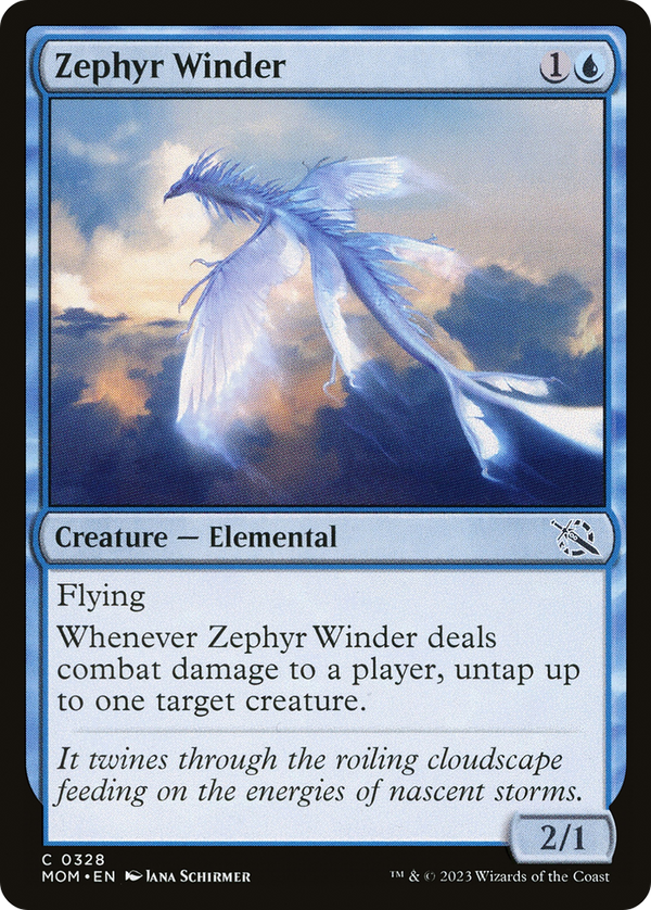 Zephyr Winder (MOM-328) - March of the Machine Foil