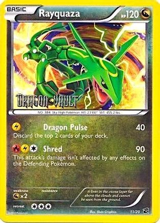 Rayquaza - 11/20 (Dragon Vault)/20  - Holofoil Blister Exclusives - Promo