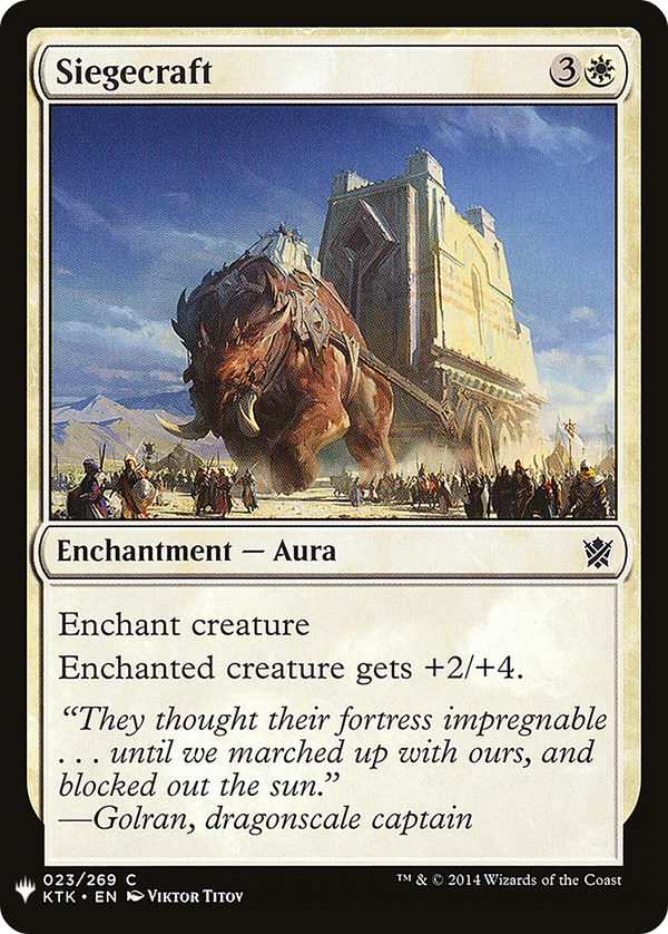 Siegecraft (LIST-023) - The List