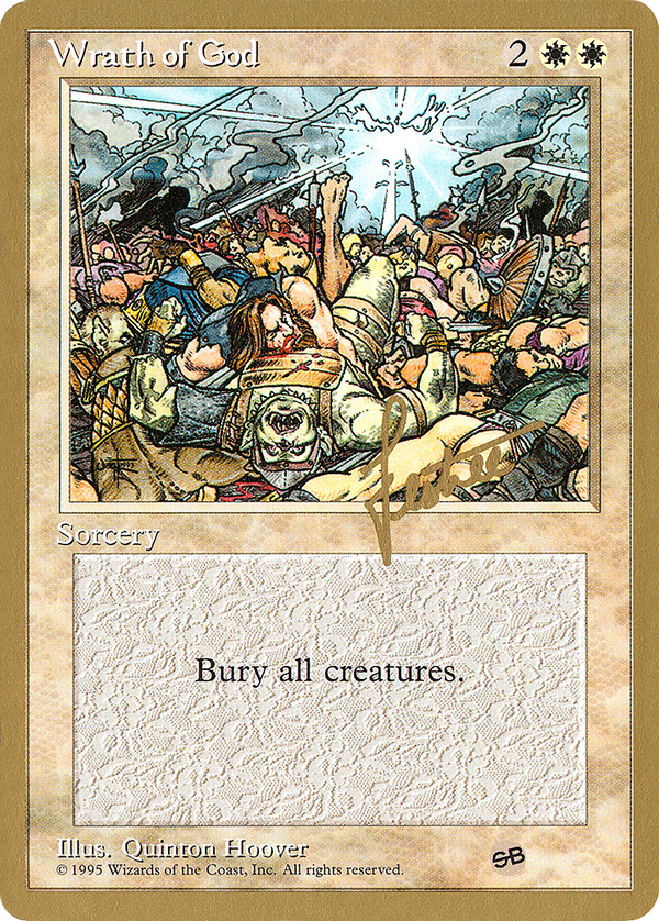Wrath of God - 1996 Bertrand Lestree (4ED) (SB) (WCD-) - Pro Tour Collector Set