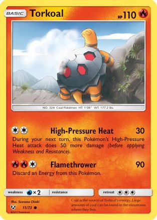 Torkoal 011  Shining Legends - Common