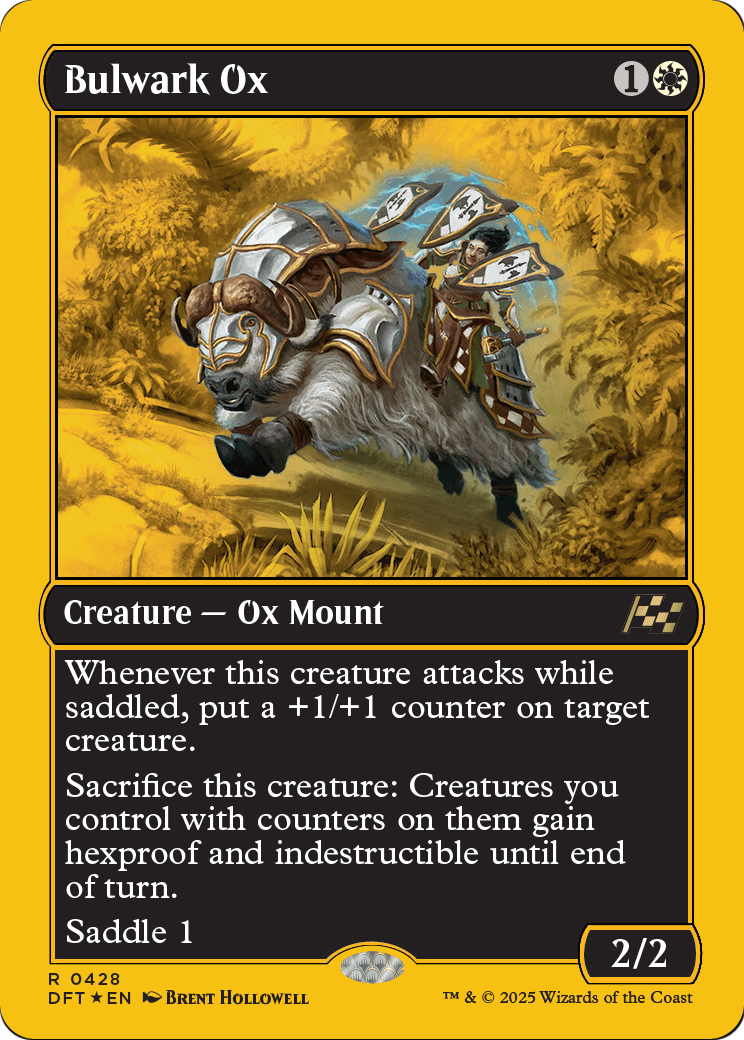 Bulwark Ox (First-Place Foil) (DFT-428) - Aetherdrift Foil