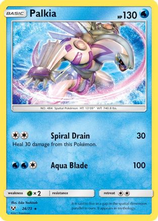 Palkia 024  - Holofoil Shining Legends - Holo Rare