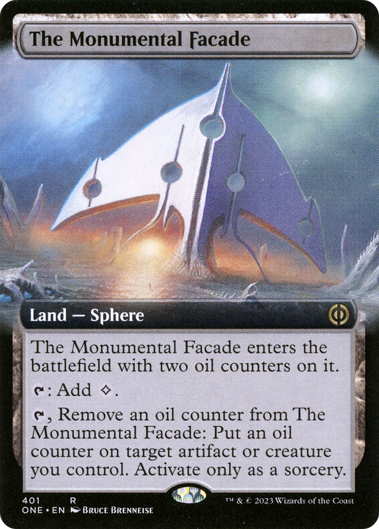 The Monumental Facade (Extended Art) (ONE-401) - Phyrexia: All Will Be One: (Extended Art) Foil
