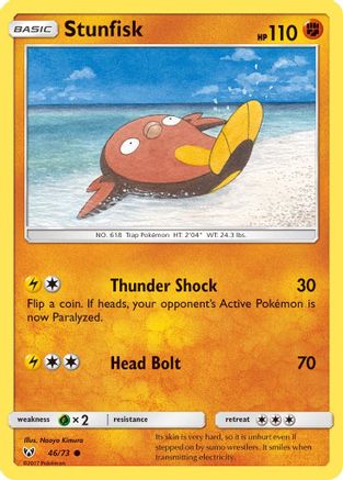 Stunfisk 046  Shining Legends - Common