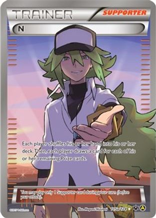 N (Supporter) (Supporter) - 105a/124 105a/124  - Holofoil Alternate Art Promos - Promo