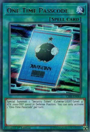 One-Time Passcode (CIBR-EN061) - Circuit Break 1st Edition