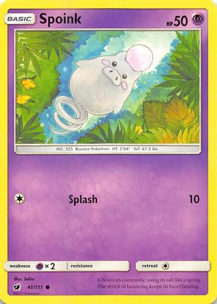 Spoink 041  SM  Crimson Invasion - Common