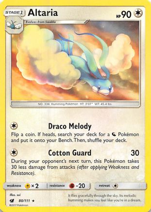 Altaria 080  SM  Crimson Invasion - Rare