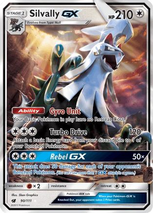 Silvally GX 090  - Holofoil SM  Crimson Invasion - Ultra Rare