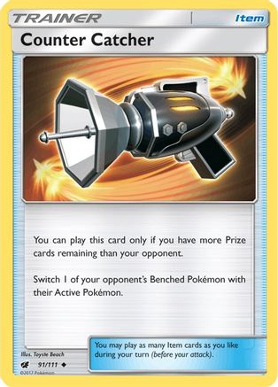 Counter Catcher 091  - Reverse Holofoil SM  Crimson Invasion - Uncommon