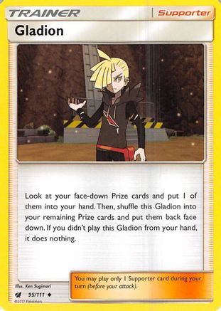 Gladion 095  - Reverse Holofoil SM  Crimson Invasion - Uncommon
