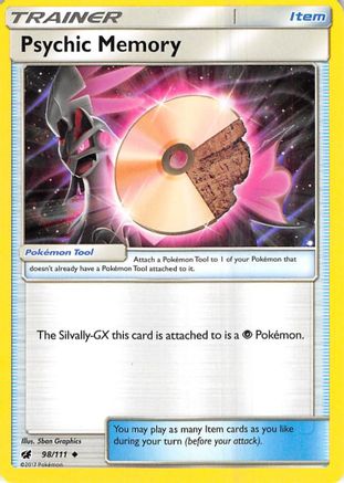 Psychic Memory 098  SM  Crimson Invasion - Uncommon