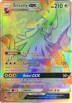 Silvally GX (Secret)  - Holofoil SM  Crimson Invasion - Secret Rare