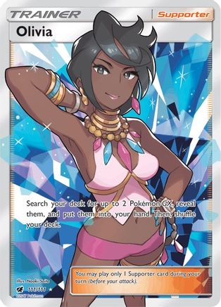 Olivia (Full Art) 111  - Holofoil SM  Crimson Invasion - Ultra Rare