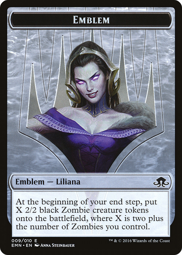Emblem - Liliana, the Last Hope (EMN-009) - Eldritch Moon Tokens