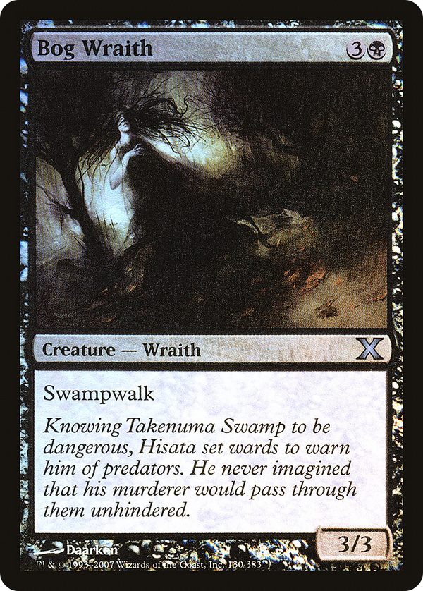 Bog Wraith (10E-130★) - Tenth Edition Foil