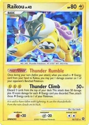 Raikou (Cracked Ice Holo) 016/132  - Holofoil Miscellaneous Cards & Products - Promo