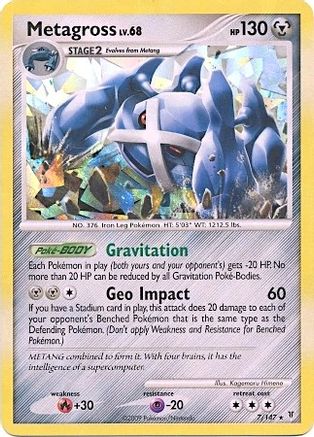 Metagross - 7/147 (Cracked Ice Holo)/147  - Holofoil Blister Exclusives - Promo