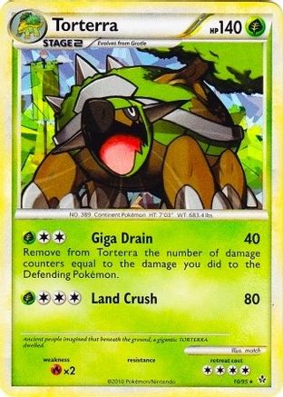 Torterra - 10/95 (Cracked Ice Holo)/95  - Holofoil League & Championship Cards - Promo