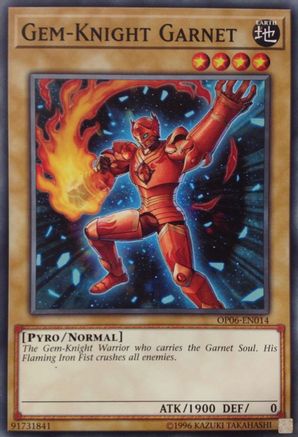 Gem-Knight Garnet (OP06-EN014) - OTS Tournament Pack 6 Unlimited