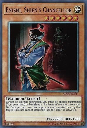 Enishi, Shien's Chancellor (OP06-EN024) - OTS Tournament Pack 6 Unlimited