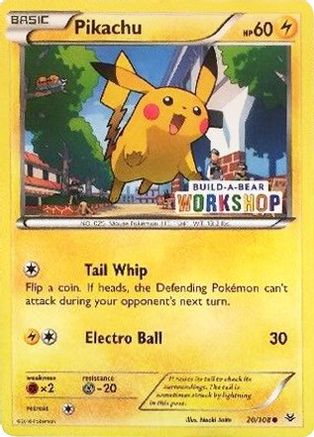 Pikachu (Build-A-Bear Workshop Exclusive) 020/108  Miscellaneous Cards & Products - Promo
