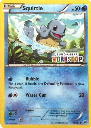Squirtle (Build-A-Bear Workshop Exclusive) 014/101  Miscellaneous Cards & Products - Promo