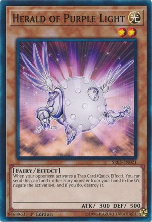 Herald of Purple Light (SR05-EN021) - Structure Deck: Wave of Light 1st Edition