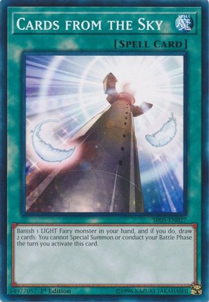 Cards from the Sky (SR05-EN027) - Structure Deck: Wave of Light 1st Edition
