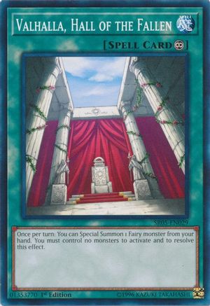 Valhalla, Hall of the Fallen (SR05-EN029) - Structure Deck: Wave of Light 1st Edition