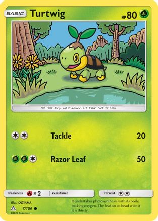 Turtwig (7) (7) 007  SM  Ultra Prism - Common