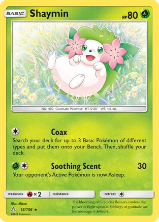Shaymin (15) (15) 015  - Holofoil SM  Ultra Prism - Holo Rare
