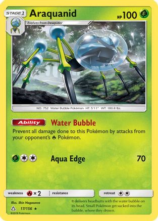 Araquanid  - Reverse Holofoil SM  Ultra Prism - Rare