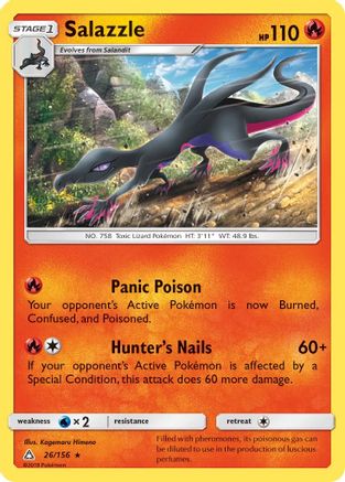 Salazzle  - Reverse Holofoil SM  Ultra Prism - Rare