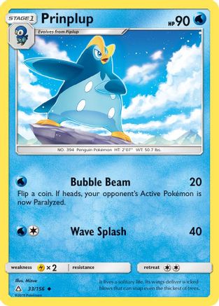 Prinplup 033  - Reverse Holofoil SM  Ultra Prism - Uncommon