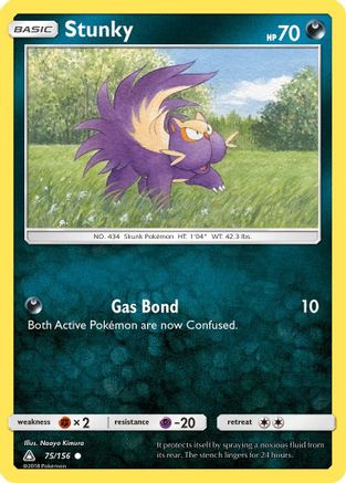 Stunky 075  - Reverse Holofoil SM  Ultra Prism - Common