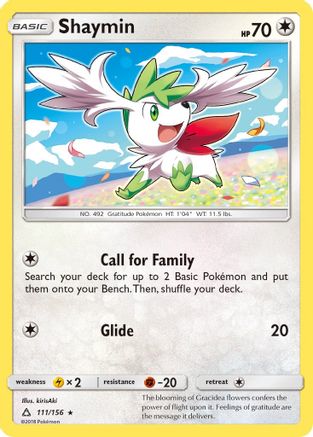 Shaymin (111)  - Reverse Holofoil SM  Ultra Prism - Rare