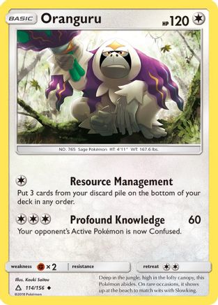Oranguru 114  - Reverse Holofoil SM  Ultra Prism - Uncommon