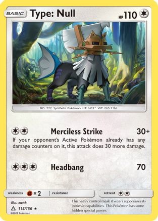 Type: Null 115  SM  Ultra Prism - Rare