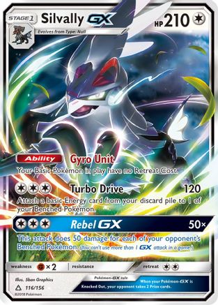 Silvally GX 116  - Holofoil SM  Ultra Prism - Ultra Rare