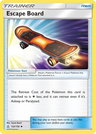 Escape Board 122  - Reverse Holofoil SM  Ultra Prism - Uncommon