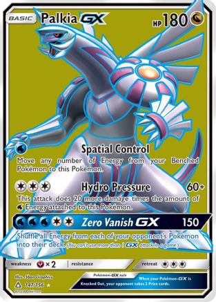 Palkia GX (Full Art)  - Holofoil SM  Ultra Prism - Ultra Rare