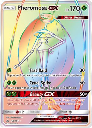 Pheromosa GX (Secret Rare)  - Holofoil SM  Ultra Prism - Secret Rare